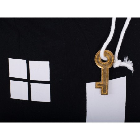 Puuvillane kott panipaik, must