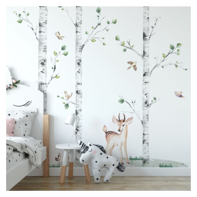 Seinakleebis kased ja hirv komplekt