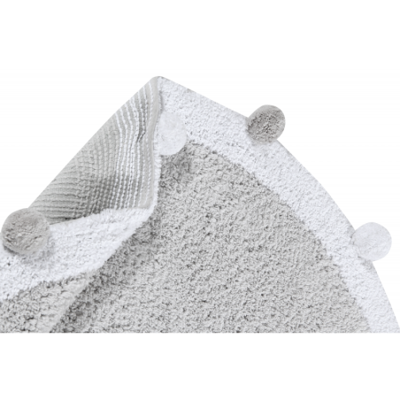 Pestav vaip Bubbly Light Grey Ø120 cm