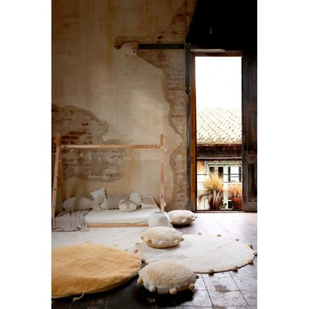 Pestav vaip Bubbly Natural Honey Ø120