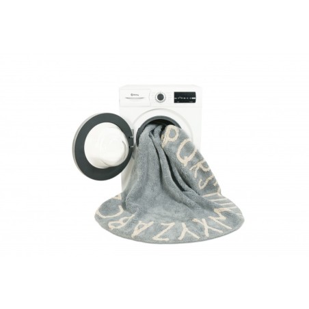 Pestav vaip Round ABC Vintage Azul Natural