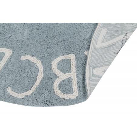 Pestav vaip Round ABC Vintage Azul Natural