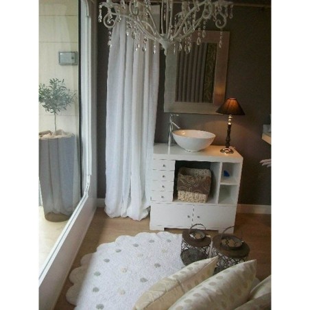 Pestav vaip Galletita Blanco/White Ø140