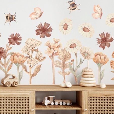 Seinakleebised FLOWERS BOHO SET II