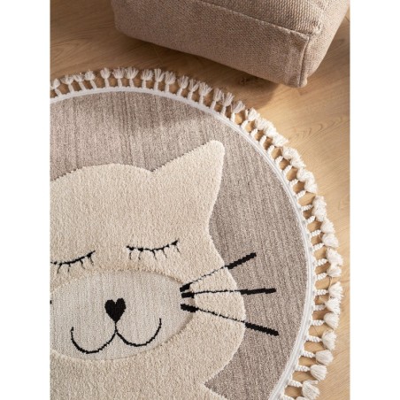 Lastetoa vaip Momo cat beež Ø 120 cm