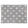 Pestav vaip Tricolor Star Gris/Rosa 120 x 160 cm