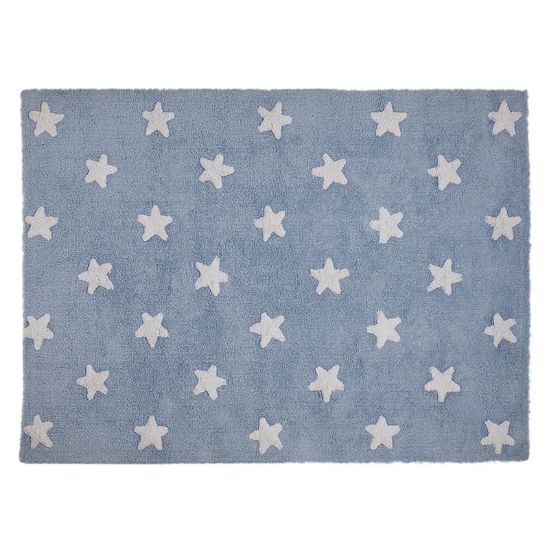 Pestav vaip Blue Stars White 120 x 160 cm