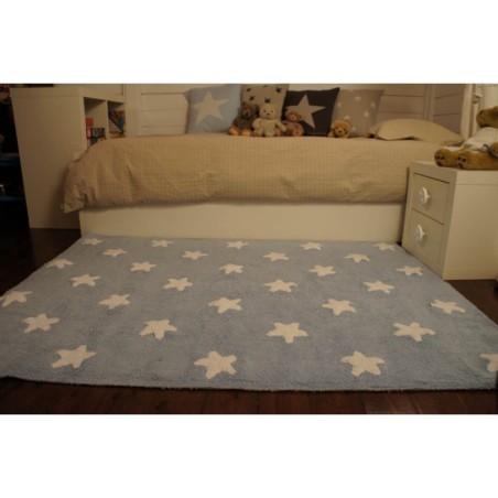Pestav vaip Blue Stars White 120 x 160 cm