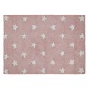 Pestav vaip Pink Stars White 120 x 160 cm