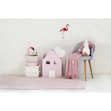 Pestav vaip Trenzas Soft Pink Small 80x120 cm