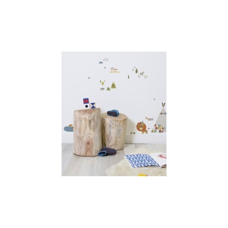 Seinakleebis "Indiaanlaste maailm"