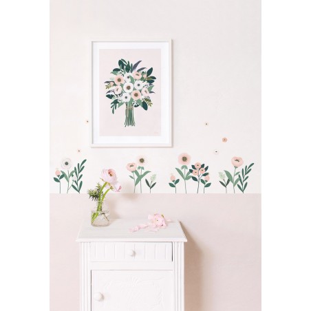 Seinakleebised WONDERLAND lilled