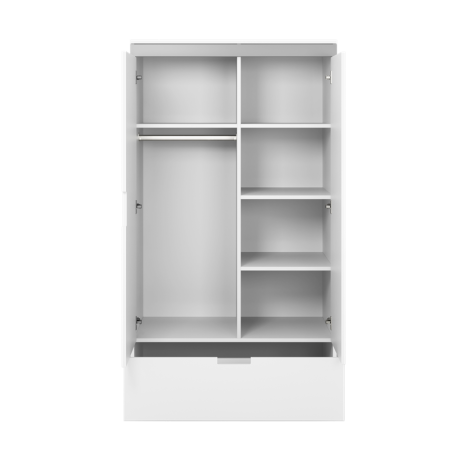 Riidekapp valge, 182x100 cm