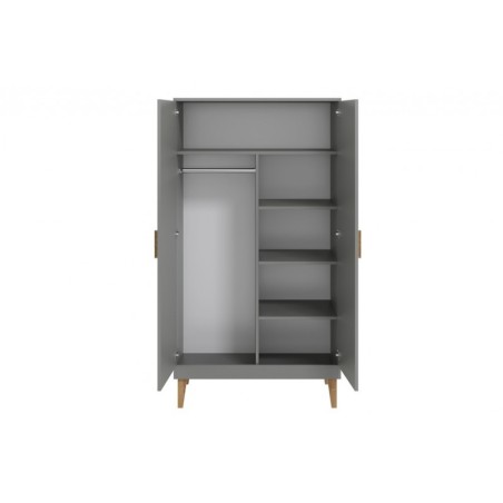 Riidekapp valge, 184 x 100 cm