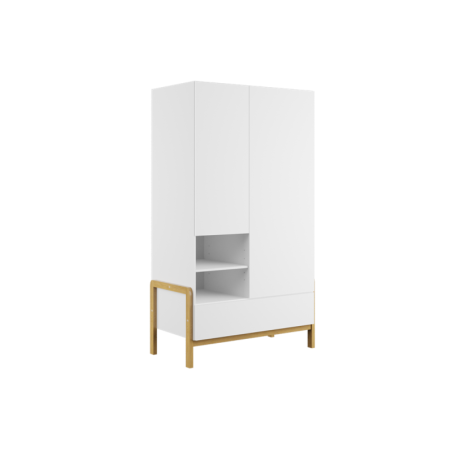 Riidekapp valge, 180 x100 cm