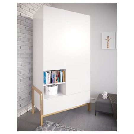 Riidekapp valge, 180 x100 cm