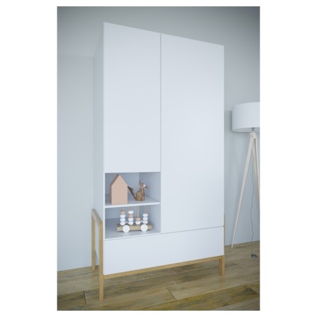 Riidekapp valge, 180 x100 cm