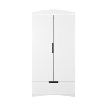 Riidekapp klassika valge, 186x90 cm