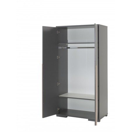 Riidekapp London 2 uksega, antratsiit/pöök