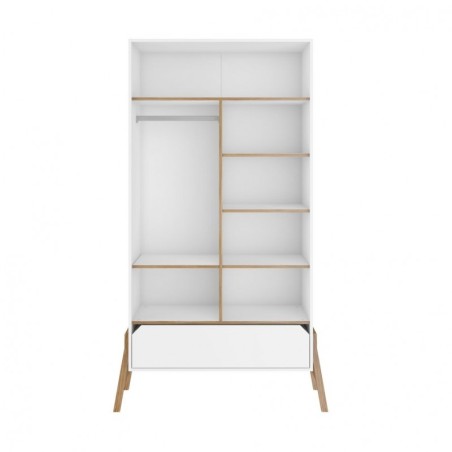 Lotta kahe uksega riidekapp snow valge