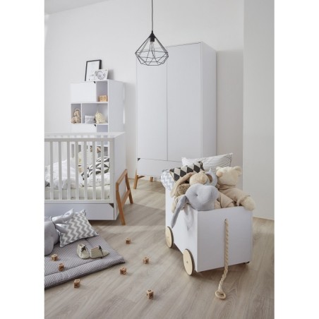 Lotta kahe uksega riidekapp snow valge