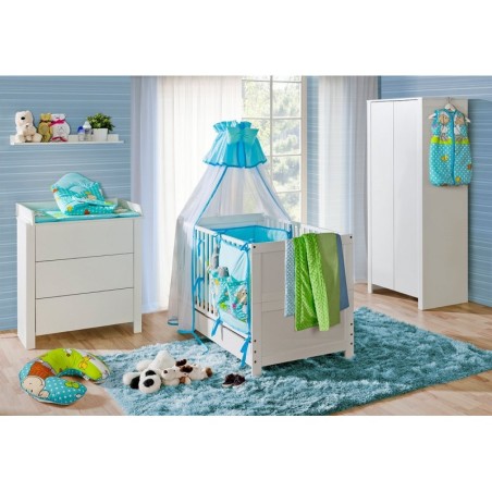 Kahe uksega kapp lastetuppa BASIC valge