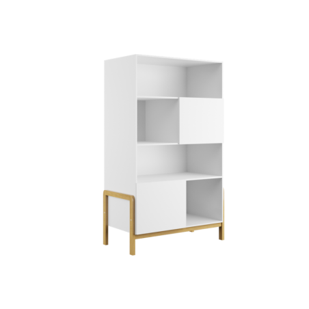 Raamaturiiul valge, 160 x 90cm