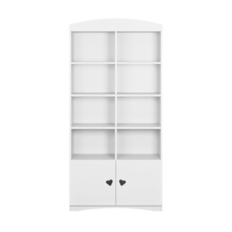 Raamaturiiul Julia valge, 186 x 90 cm