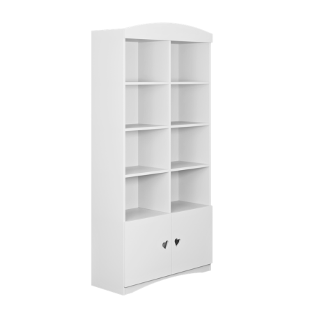 Raamaturiiul Julia valge, 186 x 90 cm