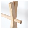 Laste riidestange puit/kangas 80,5x30x100 cm