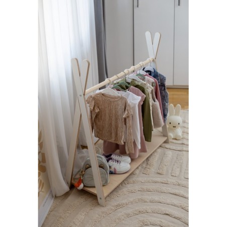 Tipi riidestange lastele, suur, valge