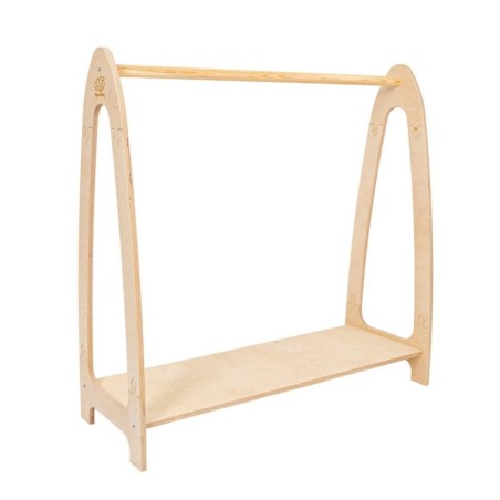 Laste puidust riidestange Soft, suur, naturaalne