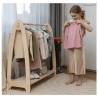 Laste puidust riidestange Soft, suur, naturaalne