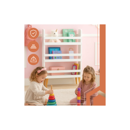 Riiul lastetuppa, valge