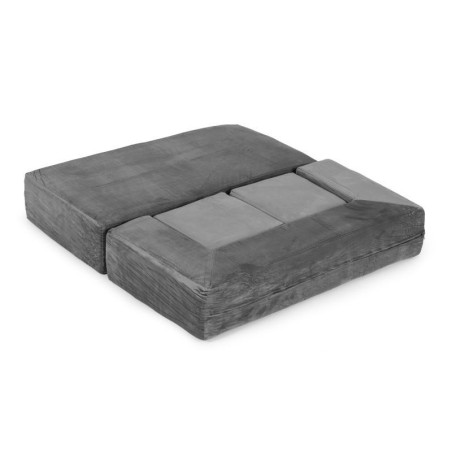 Kokkupandav modulaarne laste diivan 4 pehme padjaga - hall