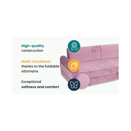 Laste Premium diivan slimcord türkiis