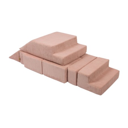 Aesthetic pehmete moodulite komplekt diivan, powder pink