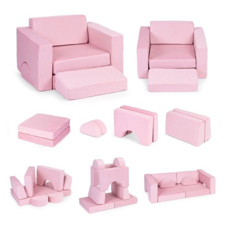 Moodultugitool lastele, 8 osaline, roosa