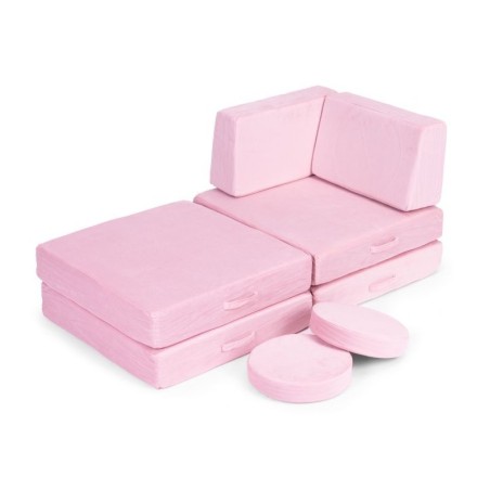 Mooduldiivan lastele, 8 osaline, roosa