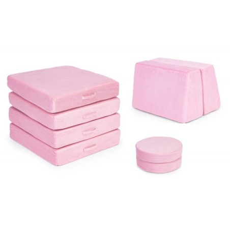 Mooduldiivan lastele, 8 osaline, roosa