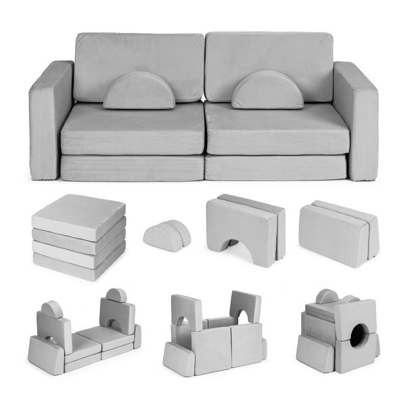 Kahekohaline mooduldiivan lastele, 10 osaline, hall