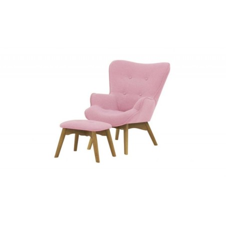 Laste tugitool + jalatugi, roosa