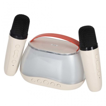 Bluetooth kõlar RGB karaoke komplekt 2 USB mikrofoniga