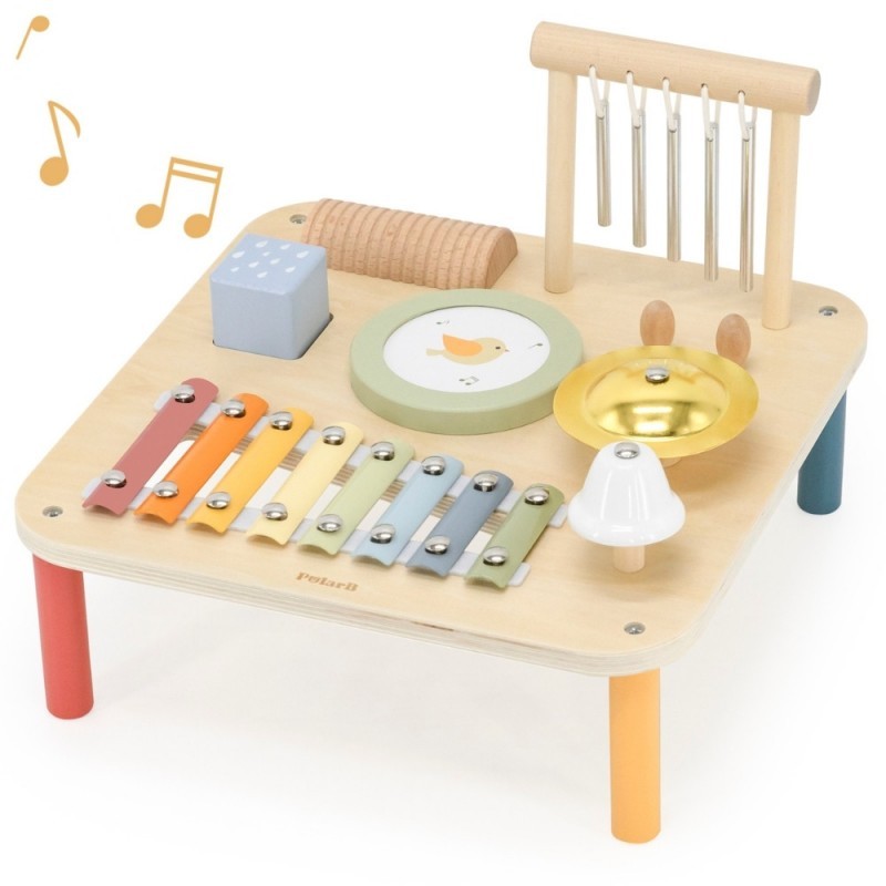 Viga puidust hariv muusikaline sensoorne laud 7in1