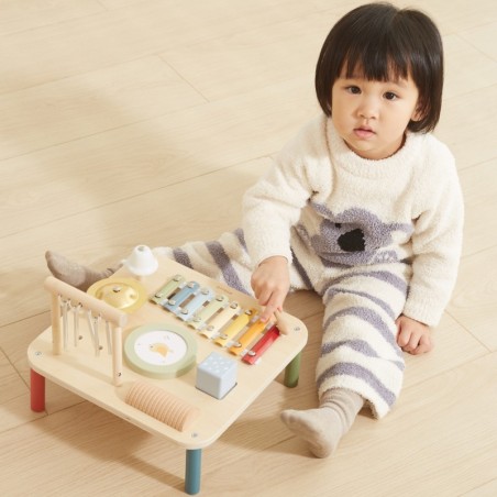 Viga puidust hariv muusikaline sensoorne laud 7in1