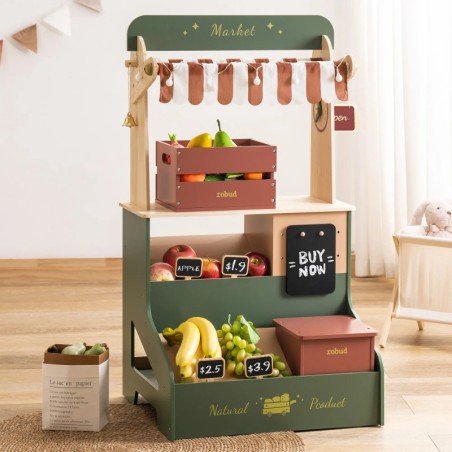 Puidust laste mängu poelett turulett mängupood