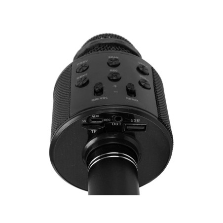 Juhtmevaba mikrofon USB kõlar karaoke salvestus, must