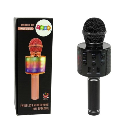 Juhtmevaba mikrofon USB kõlar karaoke salvestus, must