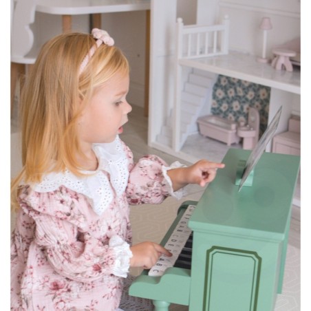 Vintage puidust roheline klaver lastele + noodivihik