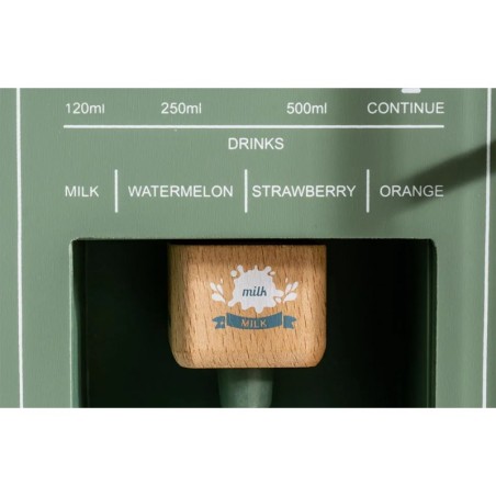 Puidust laste mängu külmkapp vintage green